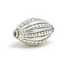 Bali Beads | Sterling Silver Silver Beads - Stamp Beads, Silver Beads B8095