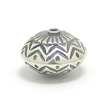 Bali Beads | Sterling Silver Silver Beads - Stamp Beads, Silver Beads B8101