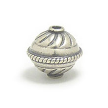 Bali Beads | Sterling Silver Silver Beads - Stamp Beads, Silver Beads B8103