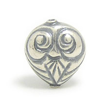 Bali Beads | Sterling Silver Silver Beads - Stamp Beads, Silver Beads B8109
