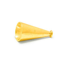 Bali Beads | Sterling Silver Vermeil-24k Gold Plated - Vermeil Cone Caps, Vermeil Bead Caps On Sterling Silver