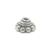 Bali Beads | Sterling Silver Silver Caps - Granulated Caps, Silver Beads C2005