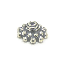 Bali Beads | Sterling Silver Silver Caps - Granulated Caps, Silver Beads C2006