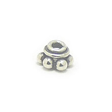 Bali Beads | Sterling Silver Silver Caps - Granulated Caps, Silver Beads C2012