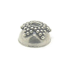 Bali Beads | Sterling Silver Silver Caps - Granulated Caps, Silver Beads C2014
