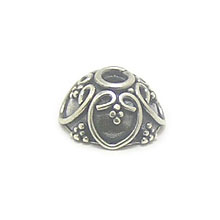 Bali Beads | Sterling Silver Silver Caps - Ornate Caps, Silver Beads C3002