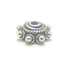 Bali Beads | Sterling Silver Silver Caps - Ornate Caps, Silver Beads C3006