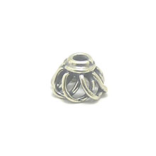 Bali Beads | Sterling Silver Silver Caps - Wired Bead Caps, Silver Beads C4004
