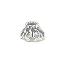 Bali Beads Silver Caps - Wired Bead Caps, Silver Beads C4008