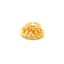 Bali Beads | Sterling Silver Vermeil-24k Gold Plated - Vermeil Wired Bead Caps, Vermeil Bead Caps On Sterling Silver