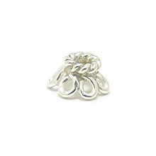 Bali Beads Silver Caps - Wired Bead Caps, Silver Beads C4015
