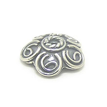 Bali Beads | Sterling Silver Silver Caps - Wired Bead Caps, Silver Beads C4026