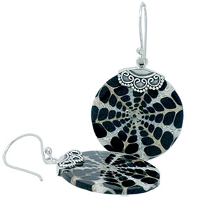 Bali Silver Jewelry - Seashell Earrings