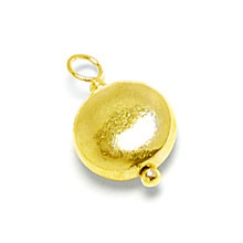 Bali Beads | Sterling Silver Vermeil-24k Gold Plated - Findings, Vermeil Charms and Dangles