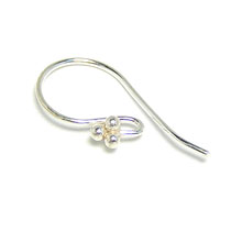 Bali Beads | Sterling Silver Silver Findings - Earwires, Silver Beads F4002