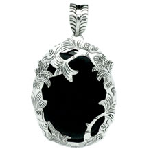 Bali Beads | Sterling Silver Silver Jewelry - Black Onyx Craft Pendants, Wholesale Silver Pendants