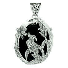 Bali Beads | Sterling Silver Silver Jewelry - Black Onyx Craft Pendants, Wholesale Silver Pendants