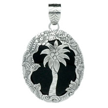 Bali Beads | Sterling Silver Silver Jewelry - Black Onyx Craft Pendants, Wholesale Silver Pendants