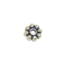 Bali Beads | Sterling Silver Silver Spacers - Flat Spacers, Silver Beads S1002