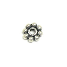 Bali Beads | Sterling Silver Silver Spacers - Flat Spacers, Silver Beads S1003