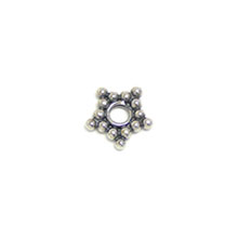 Bali Beads Silver Spacers - Flat Spacers, Silver Beads S1011