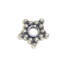 Bali Beads | Sterling Silver Silver Spacers - Flat Spacers, Silver Beads S1016