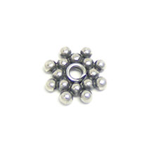 Bali Beads | Sterling Silver Silver Spacers - Flat Spacers, Silver Beads S1017
