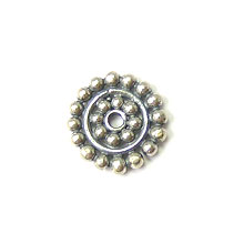 Bali Beads | Sterling Silver Silver Spacers - Flat Spacers, Silver Beads S1022