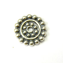 Bali Beads | Sterling Silver Silver Spacers - Flat Spacers, Silver Beads S1023