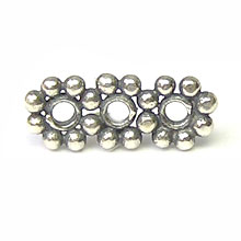 Bali Beads | Sterling Silver Silver Spacers - Flat Spacers, Silver Beads S1025