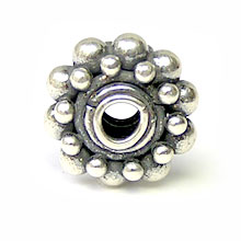 Bali Beads | Sterling Silver Silver Spacers - Granular Spacers, Silver Beads S2001