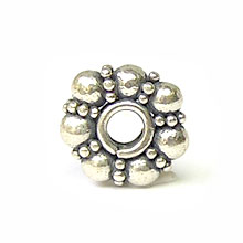 Bali Beads | Sterling Silver Silver Spacers - Granular Spacers, Silver Beads S2004