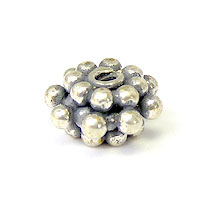 Bali Beads | Sterling Silver Silver Spacers - Granular Spacers, Silver Beads S2007
