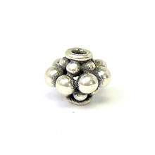 Bali Beads | Sterling Silver Silver Spacers - Granular Spacers, Silver Beads S2009