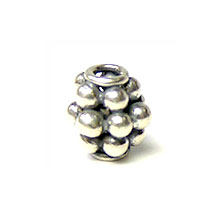 Bali Beads | Sterling Silver Silver Spacers - Granular Spacers, Silver Beads S2010
