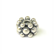 Bali Beads | Sterling Silver Silver Spacers - Granular Spacers, Silver Beads S2013