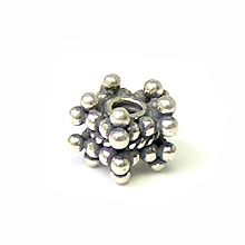 Bali Beads | Sterling Silver Silver Spacers - Granular Spacers, Silver Beads S2015