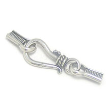 Bali Beads | Sterling Silver Silver Toggles and Claps - Claps, Silver Beads T5013