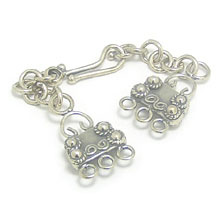 Bali Beads | Sterling Silver Silver Toggles and Claps - Claps, Silver Beads T5018