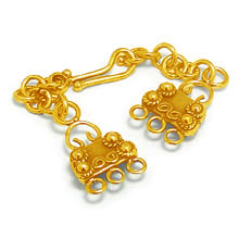 Bali Beads | Sterling Silver Vermeil-24k Gold Plated - Vermeil Toggles and Clasps, 24K Gold Vermeil on Sterling Silver Clasps - T5018V