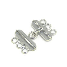 Bali Beads | Sterling Silver Silver Toggles and Claps - Claps, Silver Beads T5019