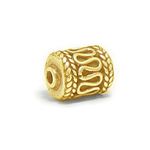 Bali Vermeil-24k Gold Plated - Vermeil Barrel and Pipe Beads