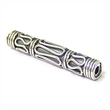 Bali Silver Beads - Barrel and Pipe Beads