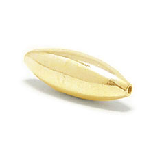 Bali Beads | Sterling Silver Vermeil-24k Gold Plated - Vermeil Plain Beads, 24K Gold Vermeil on Sterling Silver B4004V