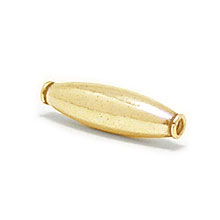 Bali Beads | Sterling Silver Vermeil-24k Gold Plated - Vermeil Plain Beads, 24K Gold Vermeil on Sterling Silver B4005V