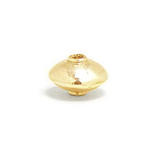 Bali Beads | Sterling Silver Vermeil-24k Gold Plated - Vermeil Plain Beads, 24K Gold Vermeil on Sterling Silver B4008V