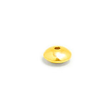 Bali Beads | Sterling Silver Vermeil-24k Gold Plated - Vermeil Plain Beads, 24K Gold Vermeil on Sterling Silver B4012V