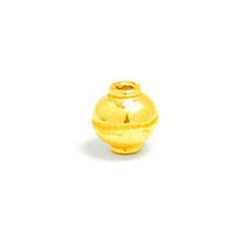 Bali Beads | Sterling Silver Vermeil-24k Gold Plated - Vermeil Plain Beads, 24K Gold Vermeil on Sterling Silver B4025V