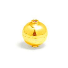 Bali Beads | Sterling Silver Vermeil-24k Gold Plated - Vermeil Plain Beads, 24K Gold Vermeil on Sterling Silver B4026V