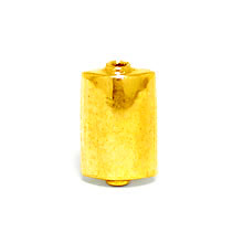 Bali Beads | Sterling Silver Vermeil-24k Gold Plated - Vermeil Plain Beads, 24K Gold Vermeil on Sterling Silver B4036V